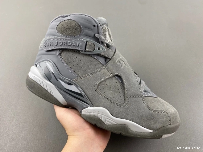 1st Kicks Shoes 8 Cool Grey 305381-014 Jordan Retro 0716